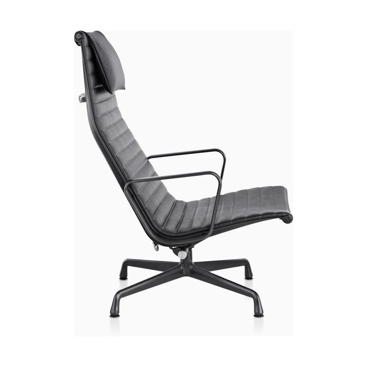Round Upholstered Lounge Armchair