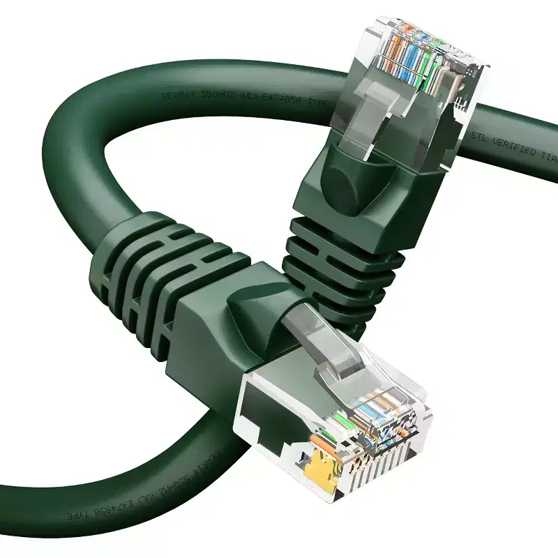 GEARit Cat6 Ethernet Patch Cable - Snagless RJ45, Stranded, 550Mhz, UTP, Pure Bare Copper Wire, 24AWG - Green - 6ft