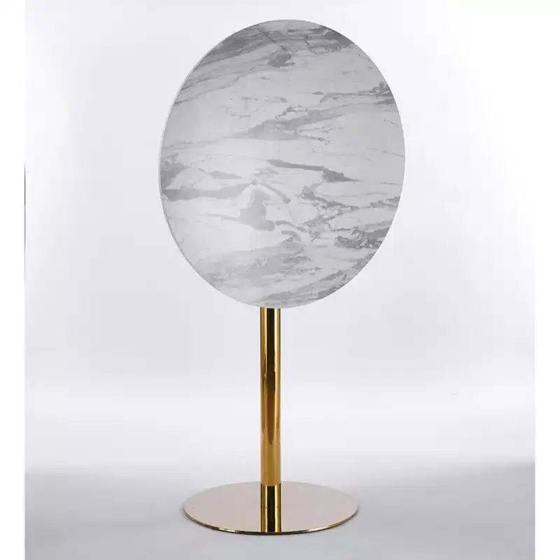 31.5-inch Folding Tulip Bar Table with Round MDF Table Top and Metal Legs, for 2-4 People