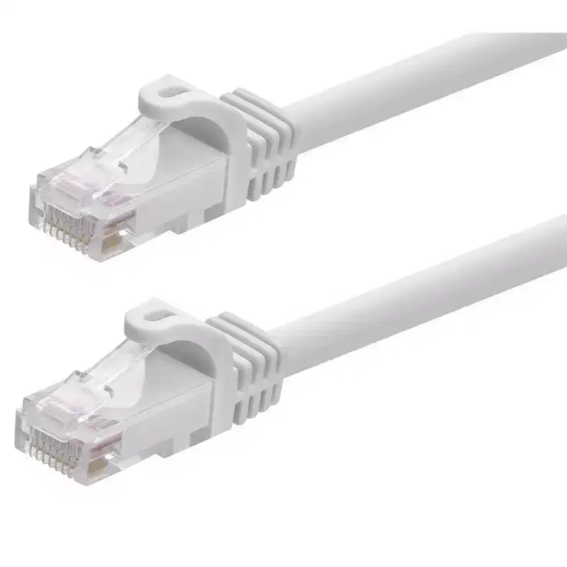Monoprice Cat6 Ethernet Patch Cable - 10 Feet - White | Network Internet Cord - RJ45, Stranded, 550Mhz, UTP, Pure Bare Copper Wire, 24AWG - Flexboot