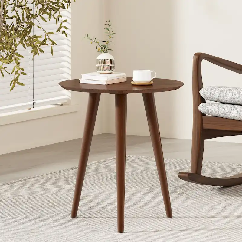 Evie Wood End Table with Faux Wood Overlay by Christopher Knight Home - 20L x 20W x 22H