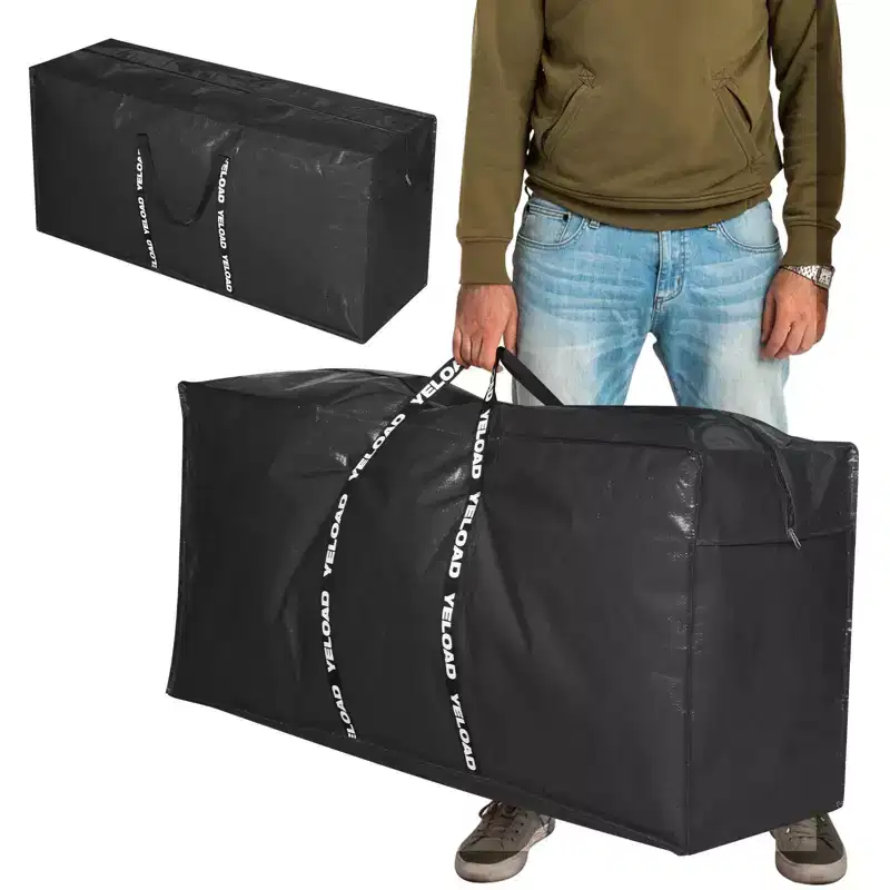 Narwey 66 Gallon Extra Large Storage Bags 2 Pack  Black XXL Heavy Duty Waterproof Moving