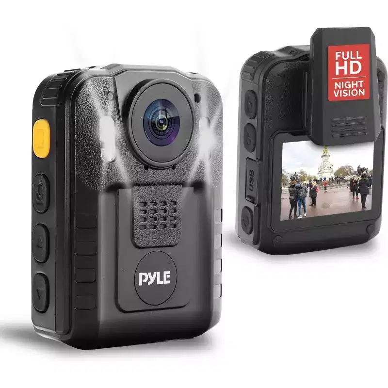Pyle 1296p Waterproof HD Wearable Body Camera with Night Vision - PPBCM6