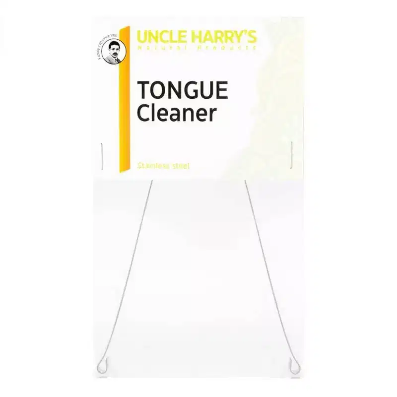 Uncle Harry's Tongue Cleaner Scraper for Good Hygiene, Vibrant Health, and Better Breath, Remove Natural Tongue Buildup