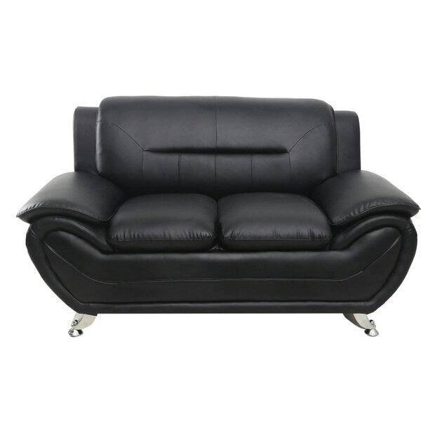 Michael Segura Faux Leather Loveseat