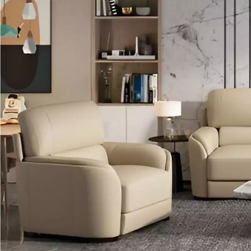Acme Furniture 43.3 Edrice Accent Chair Ice Gray Top Grain Leather: No Assembly, Wood Frame, Attached Cushions