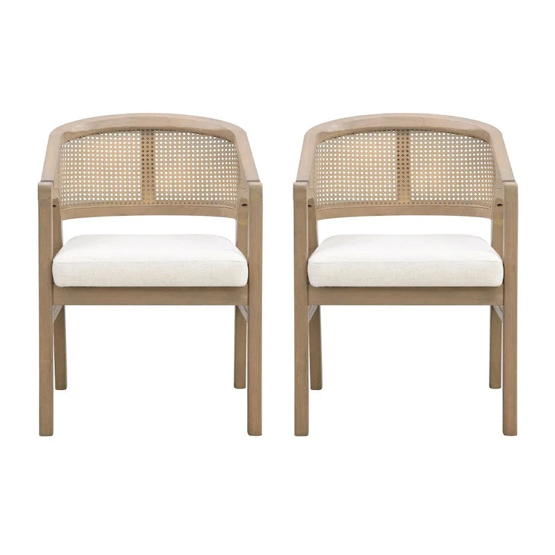 Christopher Knight Home - Cane Upholstered Dining Chair (Set of 2)
