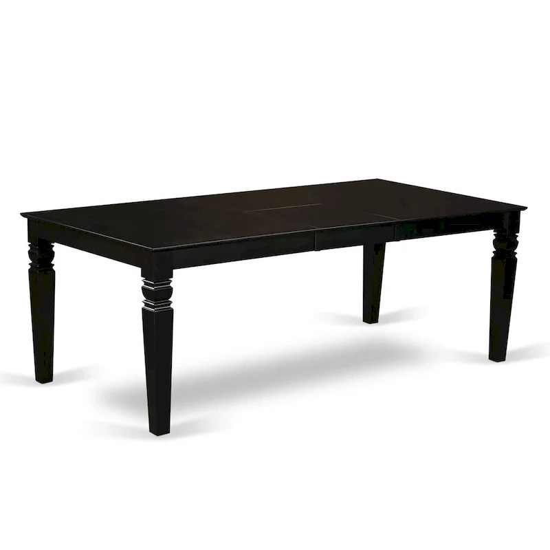 East West Furniture Wooden Dining Table Set Includes Small Table and Parson Chairs in Linen Fabric (Pieces and Finish Option)