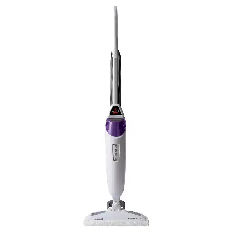 BISSELL Power Fresh Pet Steam Mop Hard Floor Steam Cleaner 12" Cleaning Path White: Electric Floor Steamer, 2 Pads, 3 Steam Settings