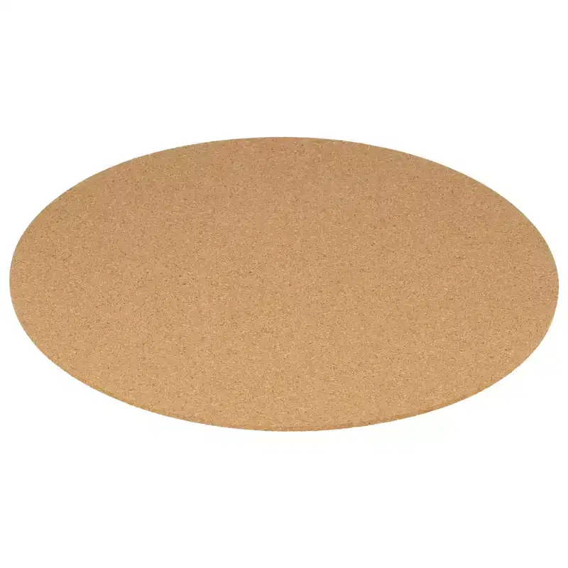 Unique Bargains Cork Round Home Decor Planter Display Stand for Table Lamp Teapot Base