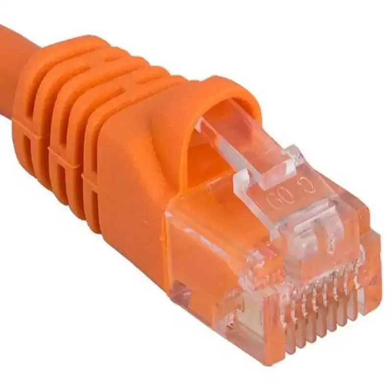 SANOXY Cables and Adapters; 25ft Cat5e 350 MHz UTP Snagless Crossover Ethernet Network Patch Cable, Orange