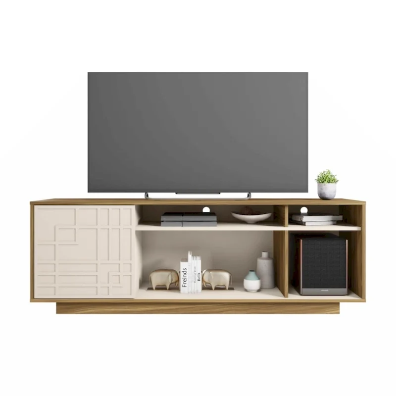 Contemporary TV Stand for TVs Up to 70in, Oak