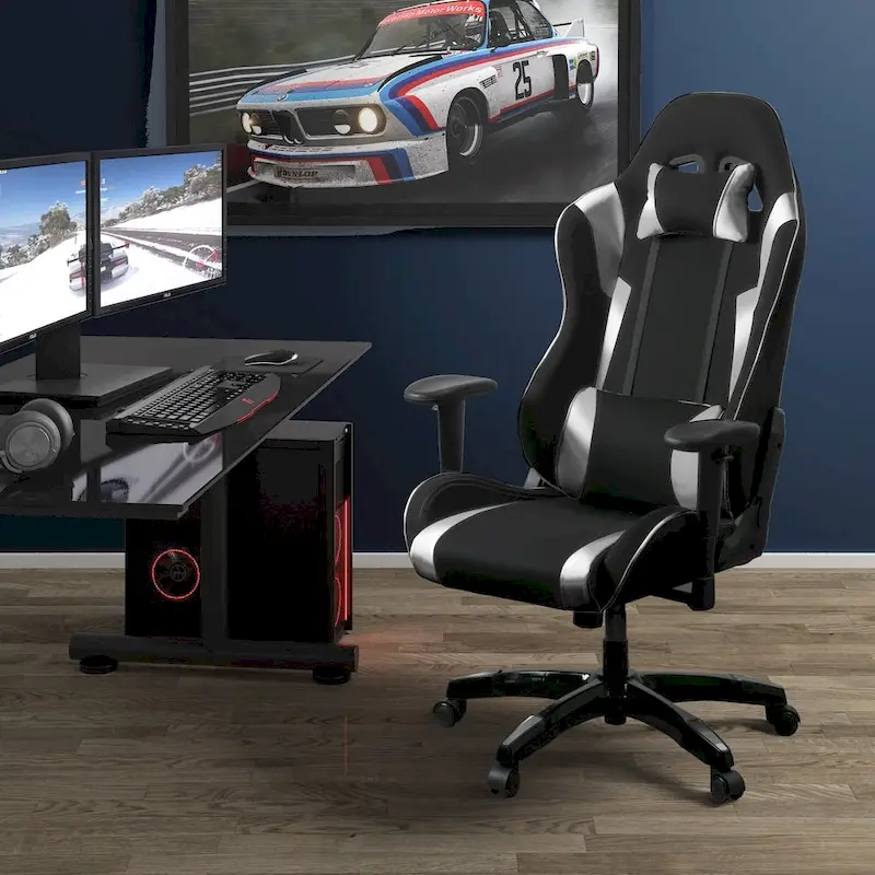 High-Back Ergonomic Gaming Chair with Adjustable Support