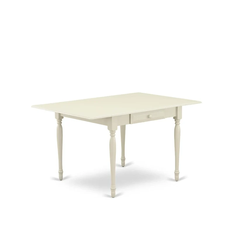 East West Furniture Dining Set Includes a Rectangle Dining Room Table with Dropleaf and Dining Chairs (Finish Color Options)