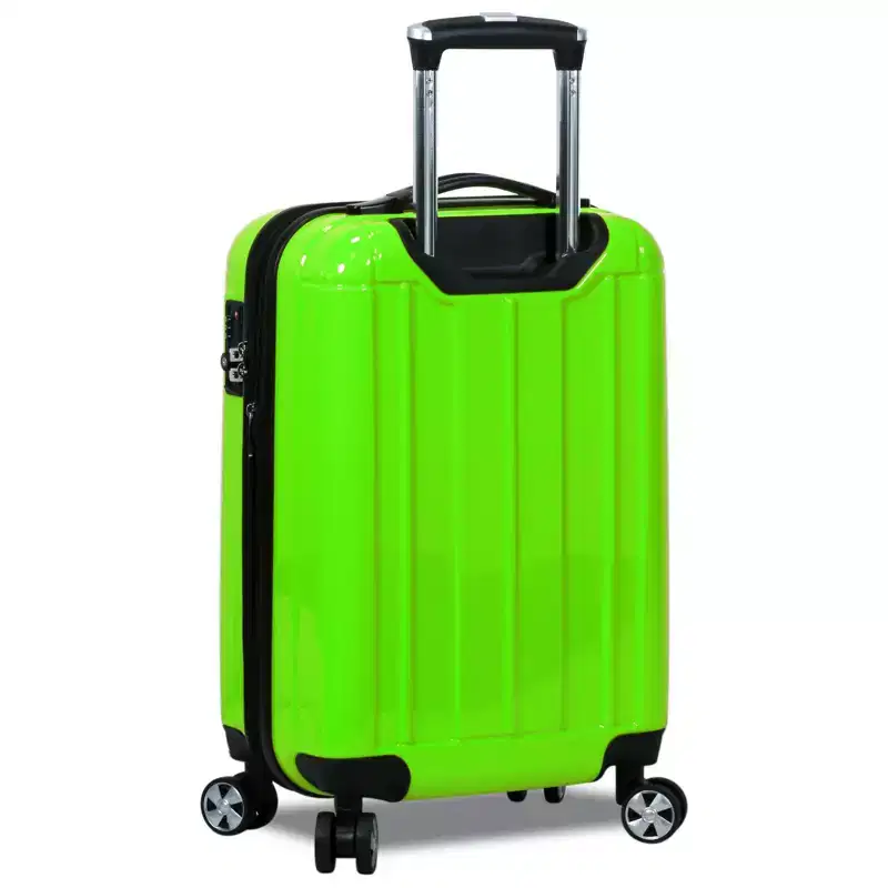 World Traveler VentureX Airline Approved 20-Inch Carry-On Luggage  Lightweight Hardside Polycarbonate Suitcase with Spinner Wheels - Contour Apple