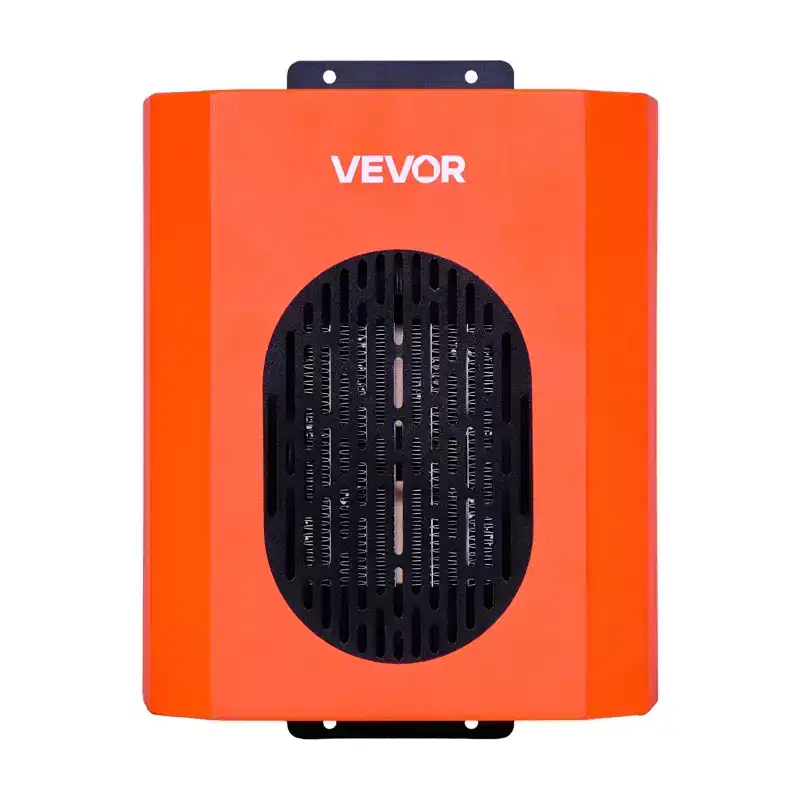 VEVOR Dog House Heater, 800W Pet Heater House with Overheat Protection, Adjustable Temperature & 24H Timer, Portable Electric Warmer,Orange