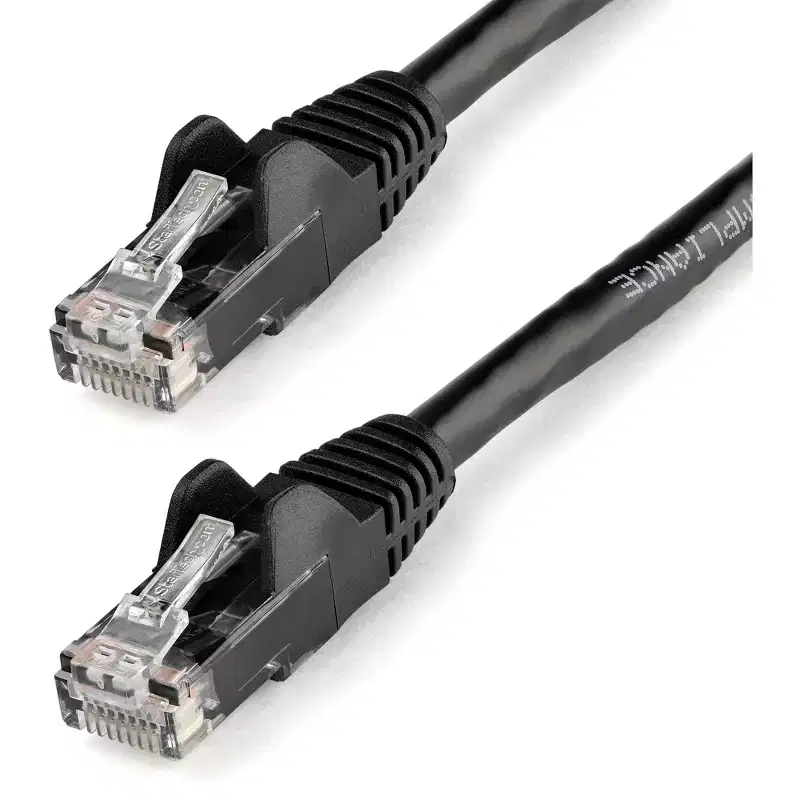 StarTech 9 ft Black Cat6 Cable with Snagless RJ45 Connectors - N6PATCH9BK