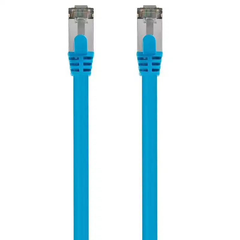 Monoprice Cat8 26AWG S/FTP Ethernet Network Cable - 3 Feet - Blue | 2GHz, 40Gbps, 3dB Headroom, Pure Bare Copper, PVC - Entegrade Series