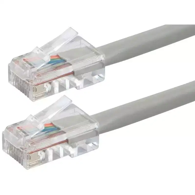 Monoprice Cat6 Ethernet Patch Cable - 15 Feet - Gray | Network Internet Cord - RJ45, Stranded, 550Mhz, UTP, Pure Bare Copper Wire, 24AWG - Zeroboot