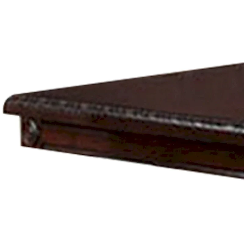 Rectangular Extendable Dining Table Twin Pedestal Carved Details Cherry Oak Brown