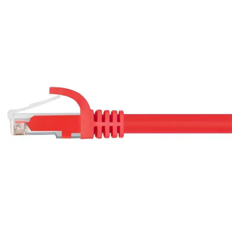 Monoprice Cat6 Ethernet Patch Cable - 5 Feet - Red | Network Internet Cord - RJ45, Stranded, 550Mhz, UTP, Pure Bare Copper Wire, 24AWG - Flexboot