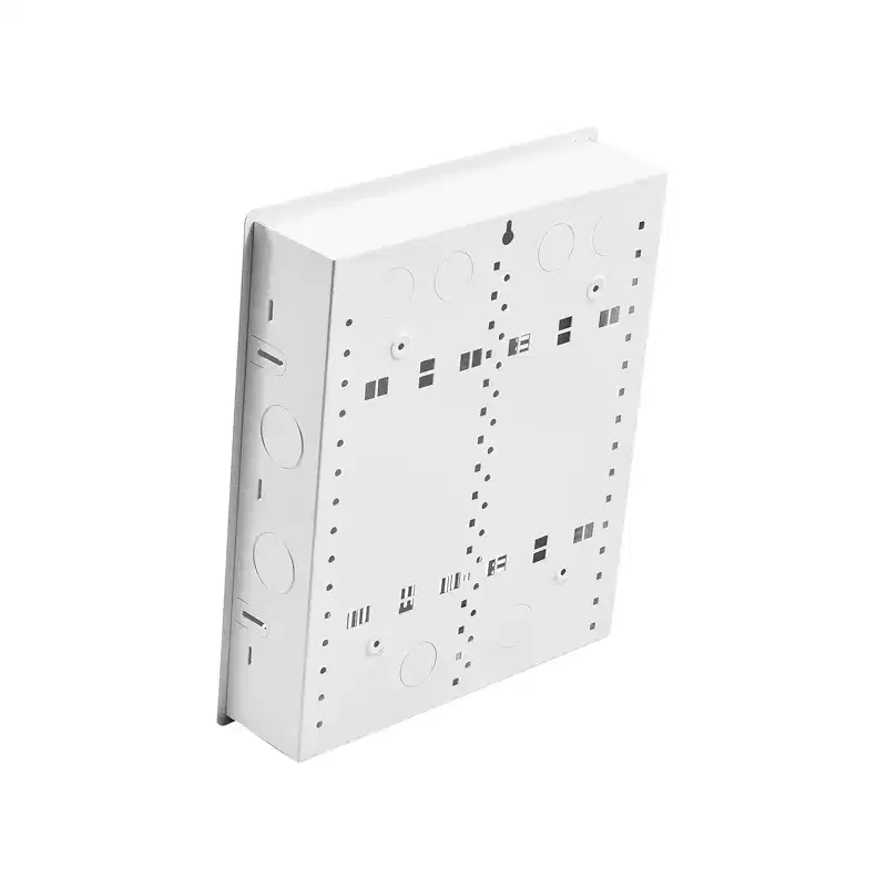 VEVOR Structured Media Enclosure, 17-Inch, Recessed in-Wall Media Box with Cover, Wall-Mount Cable Management Box Kit, Cold-Rolled Steel, White